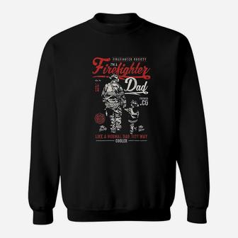 Firefighter Dad Gifts For Father From Kids Son Daughter Sweat Shirt - Seseable