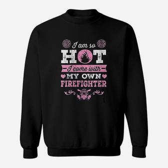 Firefighter Girlfriend Or Wife Fireman, best friend gifts Sweat Shirt - Seseable