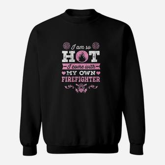 Firefighter Girlfriend Or Wife Fireman, best friend gifts Sweat Shirt - Seseable