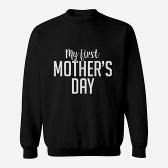 First Mothers Day Art Graphic Sweat Shirt - Seseable