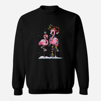 Flamingo Christmas Sweat Shirt - Seseable