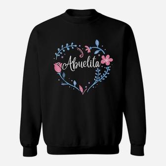 Flower Abuelita Grandma Christmas Birthday Gift Sweat Shirt | Seseable UK
