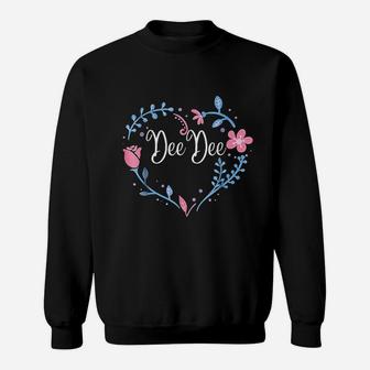 Flower Deedee Grandma Christmas Birthday Gift Sweat Shirt | Seseable UK
