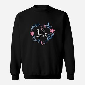 Flower Lele Grandma Christmas Birthday Gift Sweat Shirt | Seseable UK