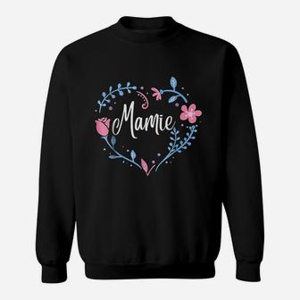 Flower Mamie Grandma Christmas Birthday Gift Sweat Shirt | Seseable UK