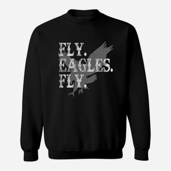 Flying Eagles Shirt Says Fly Eagles Fly-great Gift Vintage T-shirt Sweat Shirt - Seseable