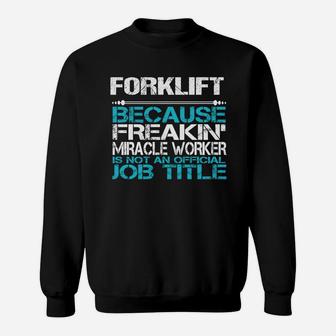Forklift Sweat Shirt - Seseable