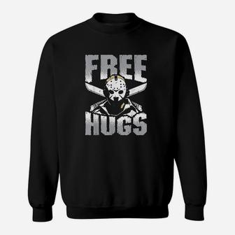 Free Hugs Jason Friday 13th Halloween Gift Sweat Shirt - Seseable