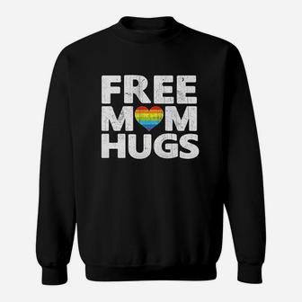 Free Mom Hugs Free Mom Hugs Rainbow Gay Pride Sweat Shirt - Seseable