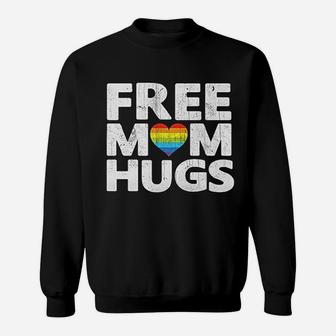 Free Mom Hugs Free Mom Hugs Rainbow Gay Pride Sweat Shirt - Seseable