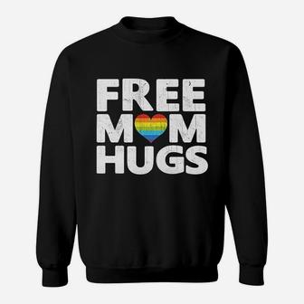 Free Mom Hugs Free Mom Hugs Rainbow Gay Sweat Shirt - Seseable