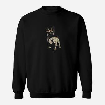 French Bulldog Vintage Pop Art Design Sweat Shirt - Seseable