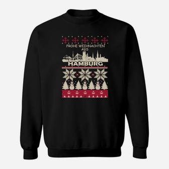 Frohe Weihnachten Aus Hamburg Sweatshirt - Seseable