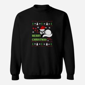 Fröhliche Weihnachten Panda Sweatshirt im Hässlichen Pullover-Stil - Seseable
