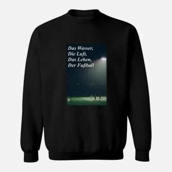 Fußball-Leidenschaft Sweatshirt, Nachtspiel-Design, Fan-Artikel - Seseable
