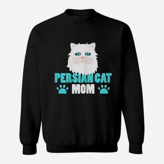 Fun Persian Cat Mom Sweat Shirt - Seseable