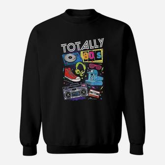 Funny 80s Retro 1980s Party Gift Turntable Cassette Sweat Shirt - Seseable