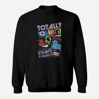 Funny 80s Retro 1980s Party Gift Turntable Cassette Sweat Shirt - Seseable