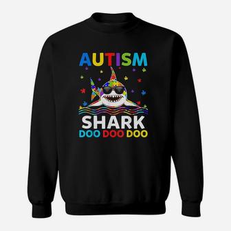 Funny Autism Shark Puzzle Awareness Day Cute Sweat Shirt - Seseable