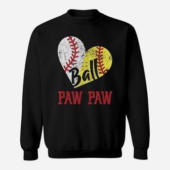 Funny Ball Paw Paw Softball Baseball Paw Paw T-shirt Sweatshirt - Seseable
