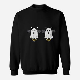 Funny Boo Bees Couples Halloween Costume Sweat Shirt - Seseable