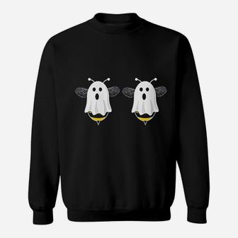 Funny Boo Bees Couples Halloween Costume Sweat Shirt - Seseable