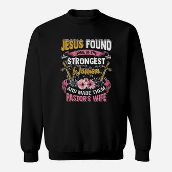 Funny Christian Appreciation Pastors Wife Gift Sweat Shirt - Seseable