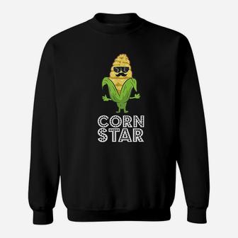 Funny Corn Star With Sunglasses Gift For Corn Farmer Sweat Shirt - Seseable
