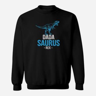 Funny Fathers Day Gift For Grandpa Dada Saurus Rex Premium Sweat Shirt - Seseable