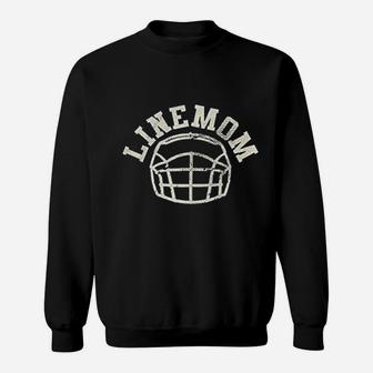 Funny Football Lineman Parent Cool Gift Mom Sweat Shirt - Seseable