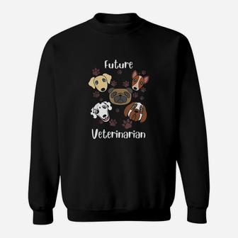 Funny Future Veterinarian Gift Cute Aspiring Vets Sweatshirt - Seseable