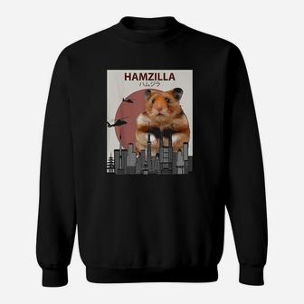 Funny Hamster Hamzilla Cute Gift For Hamster Lovers Sweatshirt - Seseable