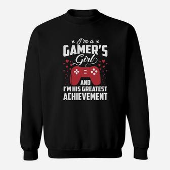 Funny I'm A Gamer Girl Shirt I Love My Gamer Boyfriend Sweatshirt - Seseable