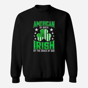 Funny Irish Pride St Patricks Day Celtic Green Shamrocks Sweat Shirt - Seseable