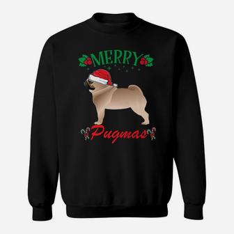Funny Merry Christmas Pug Dog Lover Pug Gift Sweat Shirt - Seseable