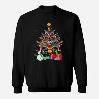 Funny Miniature Schnauzer Christmas Dog Tree Xmas Gift Sweat Shirt - Seseable