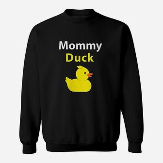 Funny Mommy Duck Rubber Sweat Shirt - Seseable