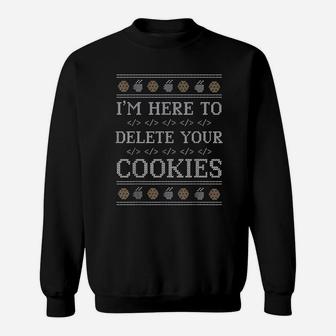 Funny Programmer Nerd Geek Christmas Cookies Sweat Shirt - Seseable