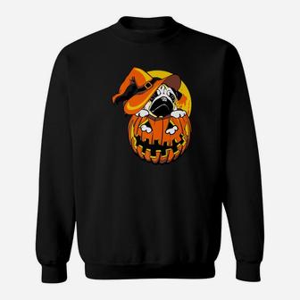 Funny Pug Dog Halloween Sweat Shirt - Seseable