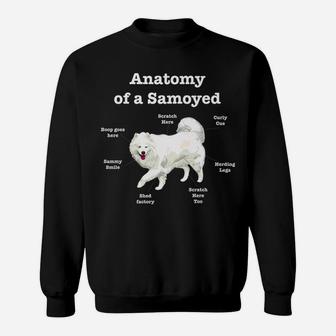Funny Samoyed Gift Anatomy Dog Lover Sweat Shirt - Seseable