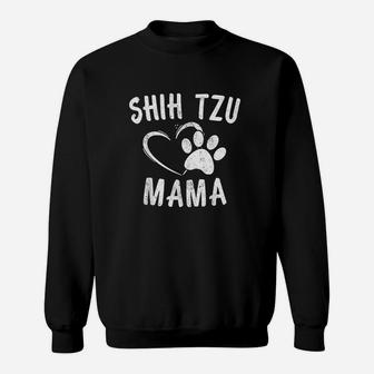 Funny Shih Tzu Mama Gift birthday Sweat Shirt - Seseable
