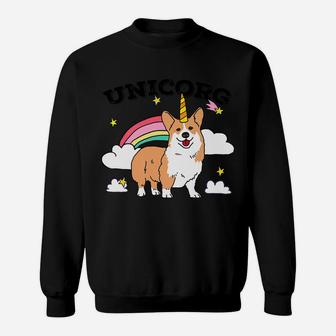 Funny Unicorg Corgi Unicorn Dog Birthday Christmas Sweat Shirt - Seseable