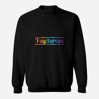 Funny Vagitarian Lesbian Gay Couple Valentine's Day Lgbt Sweatshirt - Seseable
