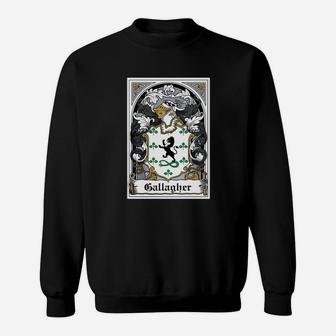 Gallagher Coat Of Arms Irish Family Crests Sweat Shirt - Seseable
