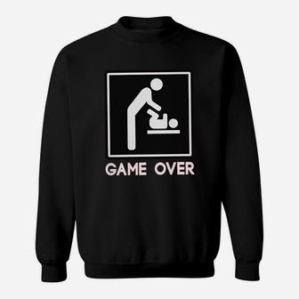 Game Over New Dad Baby Parent Sweat Shirt - Seseable