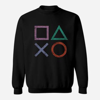 Gaming Vintage Icons Sweat Shirt - Seseable