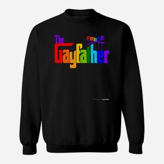 Gay Lgbt Pride Father Proud Dad Fathers Day Paren Sweat Shirt - Seseable