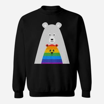 Gay Pride Mama And Baby Bear Gift Lgbt Lesbian March Sweat Shirt - Seseable