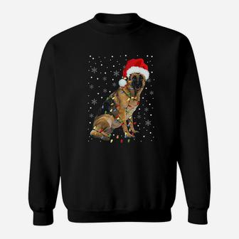 German Shepherd Christmas Santa Funny Christmas Dog Love Sweat Shirt - Seseable