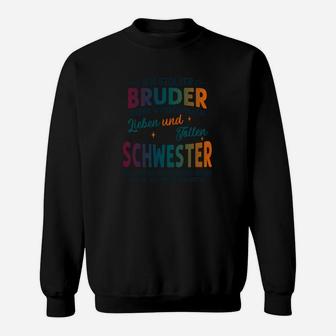 Geschwisterliebe Sweatshirt: Stolzer Bruder & Liebevolle Schwester Motiv - Seseable